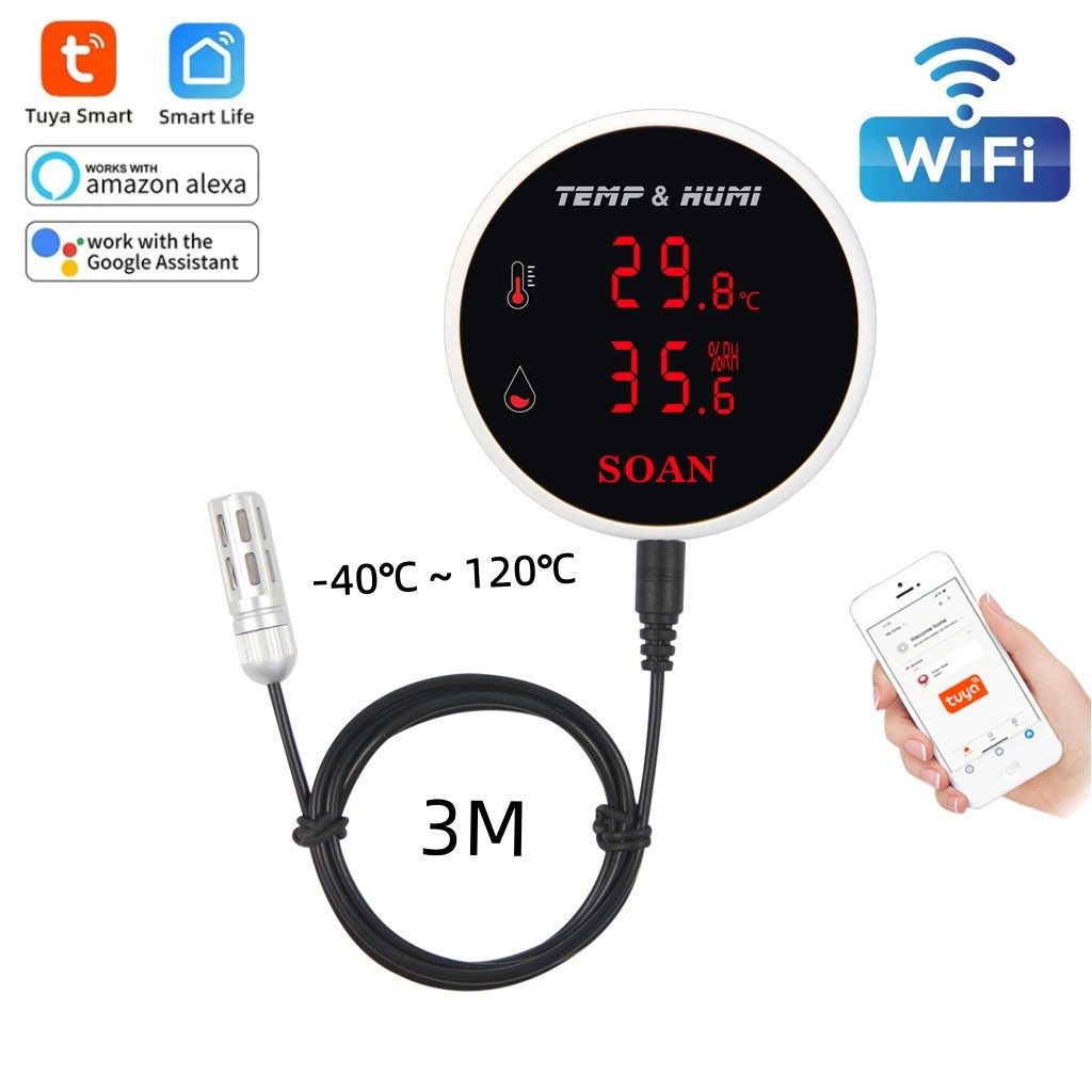 Digital Hygrometer Probe - Tuya Wifi Temperatur Luft feuchtigkeit sensor