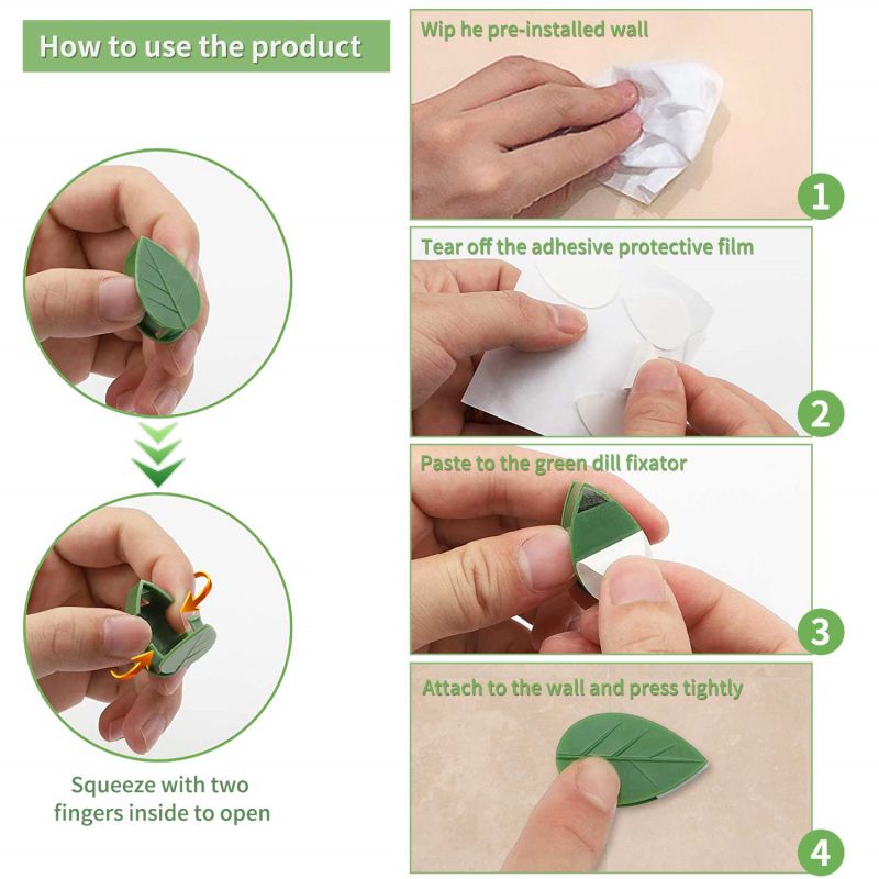 10/30/50 Stück Pflanzen-Klette – Vine Climbing Plastic Bewertung und Preis